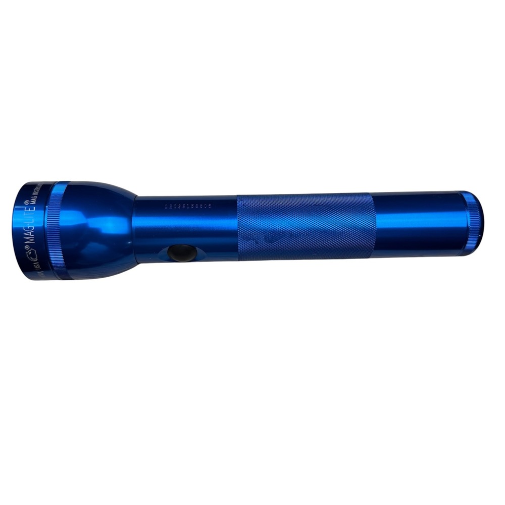 Maglite 2D Cell Flashlight Blue Anodized Aluminum Heavy Duty D2036158806 USA